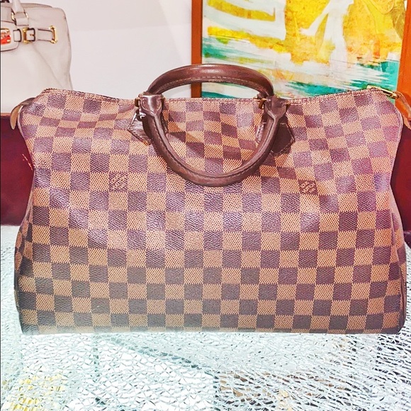 💯Authentic Louis Vuitton Speedy 35 Damier Ebene - Picture 2 of 16